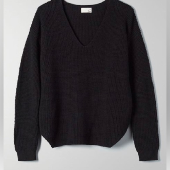 ARITZIA - Wilfred Free Wolter Sweater in BLACK - Picture 2 of 13